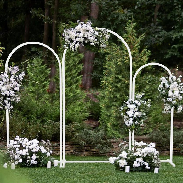 Vibe Geeks Set Of 3 Wedding Metal Backdrop Arch Balloon Frame