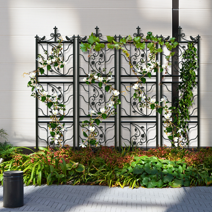 Vibe Geeks Metal Garden Trellis Tall Plant Climbing Lattice Fence