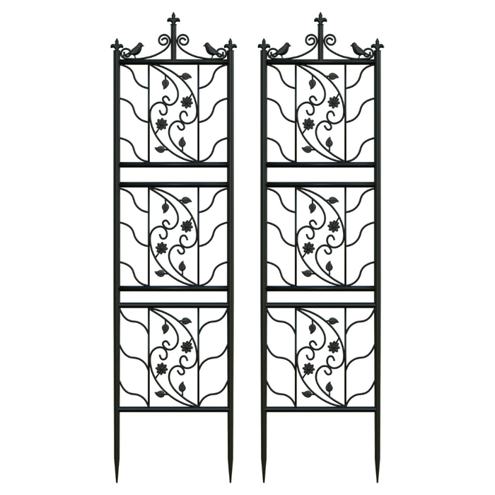 Vibe Geeks Metal Garden Trellis Tall Plant Climbing Lattice Fence