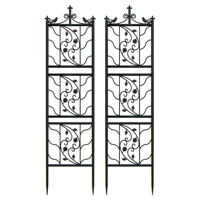 Vibe Geeks Metal Garden Trellis Tall Plant Climbing Lattice Fence