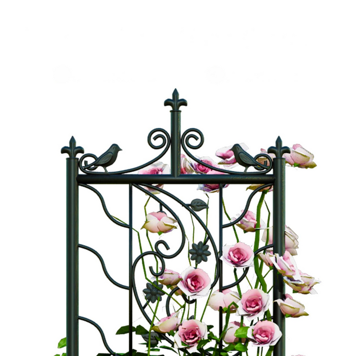 Vibe Geeks Metal Garden Trellis Tall Plant Climbing Lattice Fence