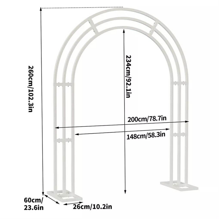 Vibe Geeks Metal Backdrop Arch Stand Wedding Bridal Garden