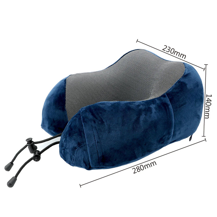 Vibe Geeks Soft Travel Pillow U Shaped Travel Memory Foam Neck Cushion