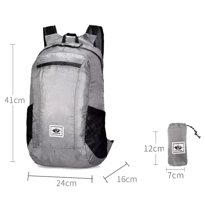 Vibe Geeks Outdoor Hiking Bag 20L Lightweight Foldable Waterproof Ultralight Backpack