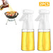 210ml Oil Bottle Cooking Mist Sprayer For Kitchen Barbecue