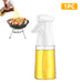 210ml Oil Bottle Cooking Mist Sprayer For Kitchen Barbecue