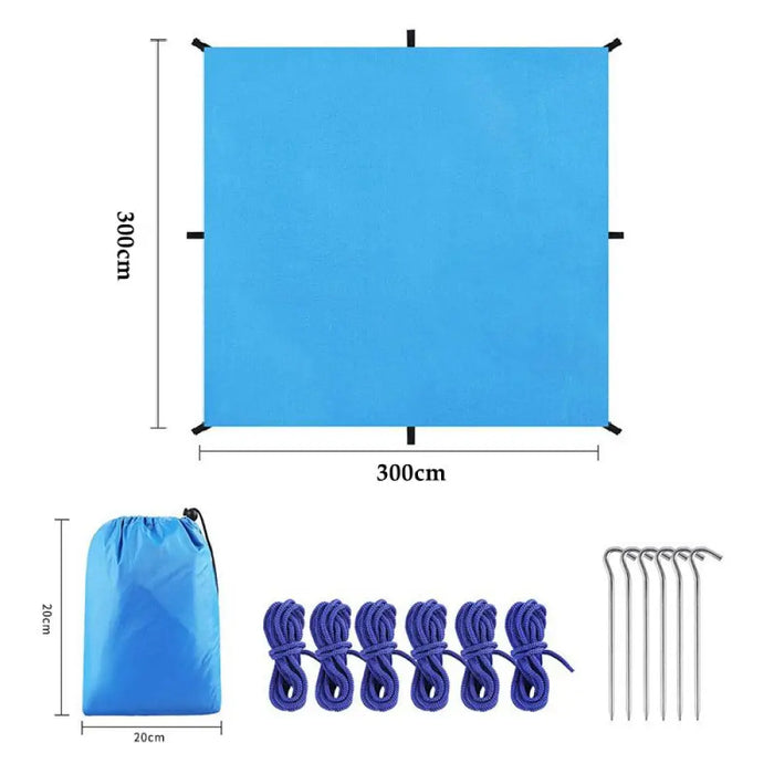 210t Waterproof Tarp Tent Outdoor Portable Foldable