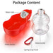 250ml Portable Foldable Cup Water Bottle With Snap Hook