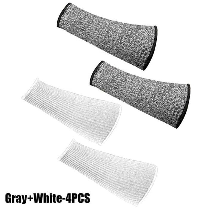 2 Pair Cut Resistant Anti-Puncture Fingerless Arm Sleeve Cover for Men Women