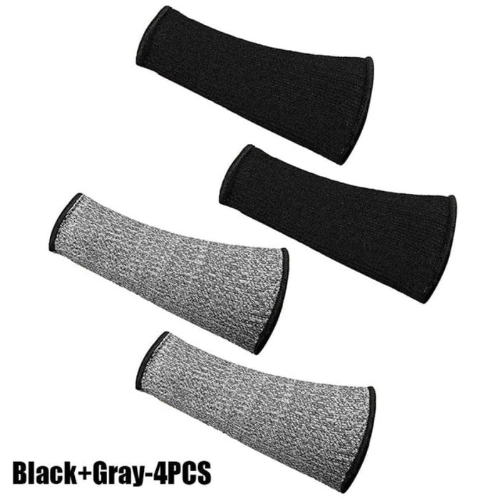 2 Pair Cut Resistant Anti-Puncture Fingerless Arm Sleeve Cover for Men Women