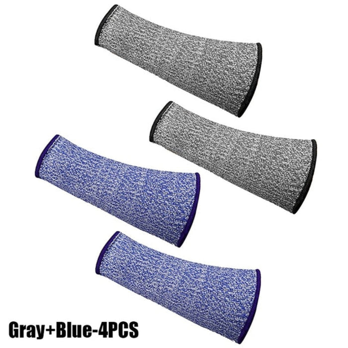 2 Pair Cut Resistant Anti-Puncture Fingerless Arm Sleeve Cover for Men Women