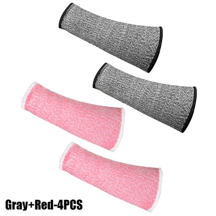 2 Pair Cut Resistant Anti-Puncture Fingerless Arm Sleeve Cover for Men Women