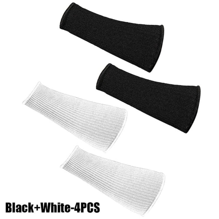 2 Pair Cut Resistant Anti-Puncture Fingerless Arm Sleeve Cover for Men Women