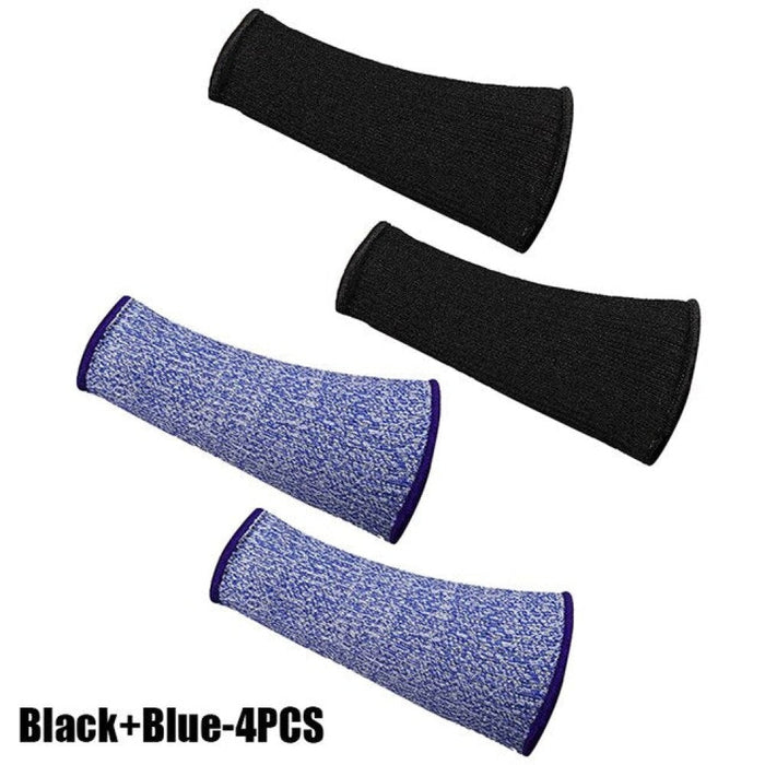 2 Pair Cut Resistant Anti-Puncture Fingerless Arm Sleeve Cover for Men Women