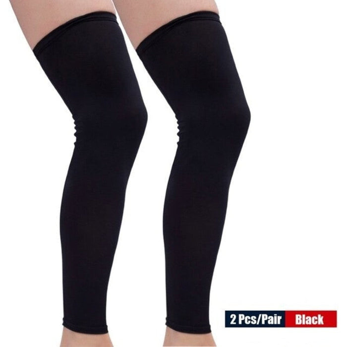 2Pcs/Pair Full Length Knee Brace Leg Sleeves For Men Women