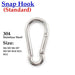 2pcs 304 Stainless Steel Quick Buckle Sunshade Installation