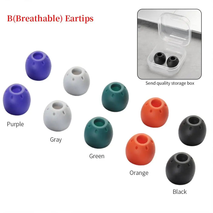 2pcs Breathable In-ear Silicone Ear Tips For Huawei