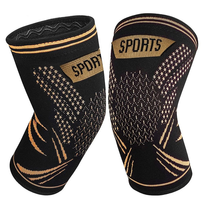 2Pcs Copper Knee Compression Leg Sleeves for Knee Pain Running Weightlifting Workout