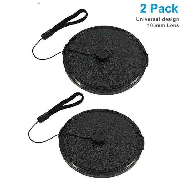 2PCS Universal design 37-105mm Snap-On Lens Cap Keeper Holder For Canon, Nikon, Sony and any Other DSLR Camera