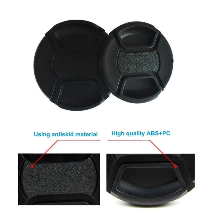 2PCS Universal design 37-105mm Snap-On Lens Cap Keeper Holder For Canon, Nikon, Sony and any Other DSLR Camera