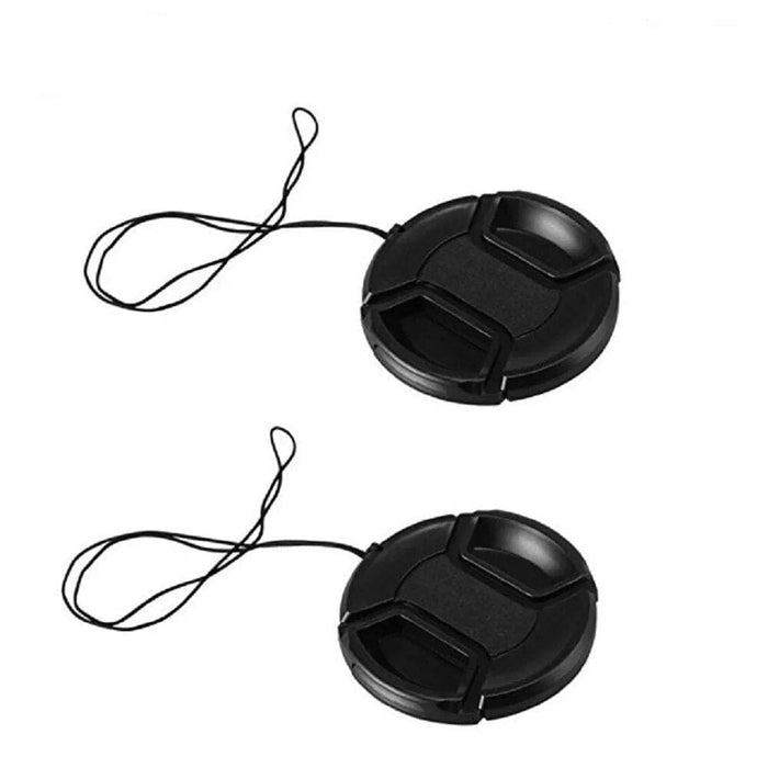 2PCS Universal design 37-105mm Snap-On Lens Cap Keeper Holder For Canon, Nikon, Sony and any Other DSLR Camera