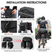 3 In 1 48l Large Capacity Bicycle Bag With Rain Cover