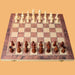 Vibe Geeks 3-in-1 Large Folding Wooden Chessboard Checkers