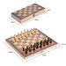 3-in-1 Large Folding Wooden Chessboard Checkers Gaming Set