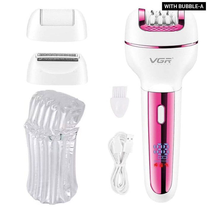 3 In-1 Rechargeable Electric Women Epilator For Body Hair Removal