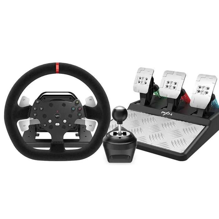 V10 3 In 1 Steering Wheel Force Feedback Racing Simulator