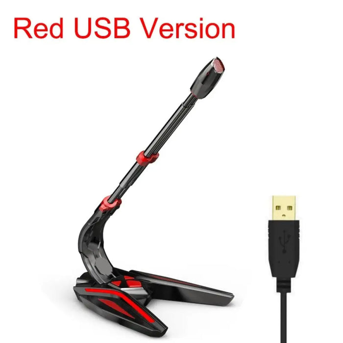 3.5mm Omnidirectional Usb Gaming Recording Microphone For Pc