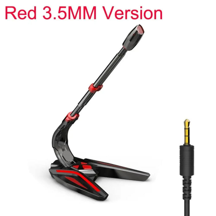 3.5mm Omnidirectional Usb Gaming Recording Microphone For Pc