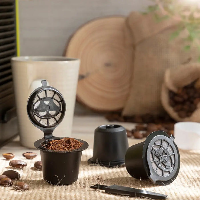 Set Of 3 Reusable Coffee Capsules Recoff Innovagoods