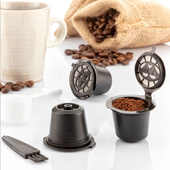 Set Of 3 Reusable Coffee Capsules Recoff Innovagoods