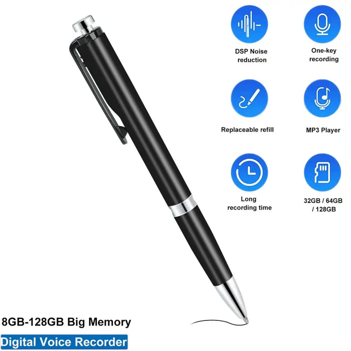 32gb 64g 128g Portable Digital Sound Audio Recording Pen