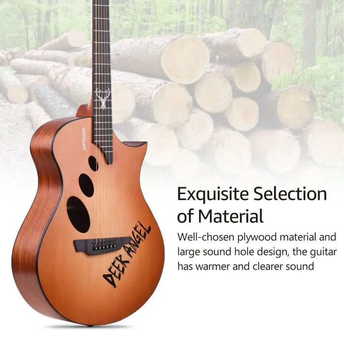 36 38 39 40 41 Inch Folk Guitar Kit Cutaway With Accessaries