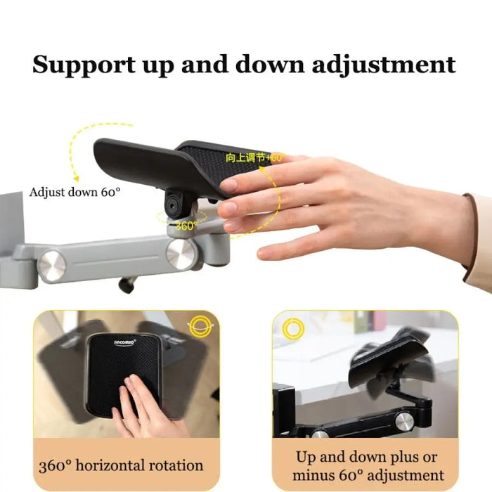 360° Rotation Adjustable Mouse Pad Arm Rest For Office