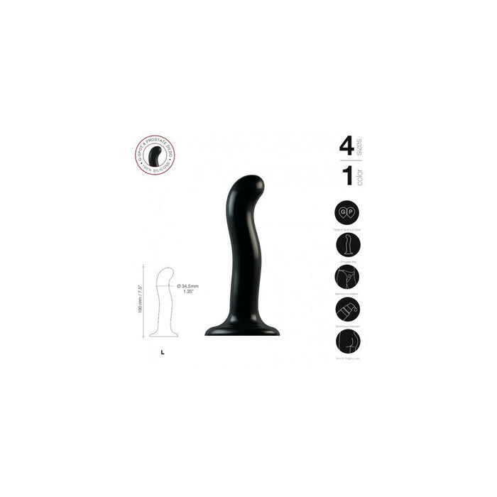 Dildo By Straponme Point Stimulator Black L