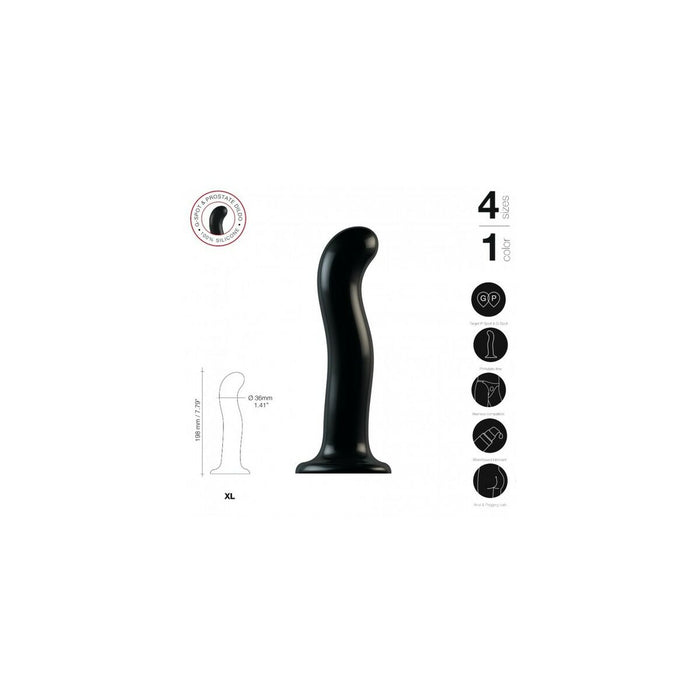 Dildo By Straponme Point Stimulator Black Xl