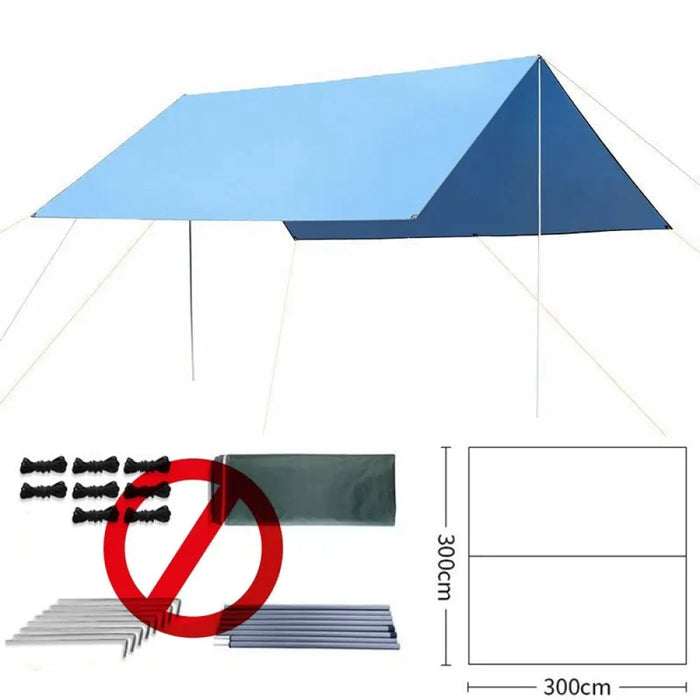 3mx3m Waterproof Trap Tent Foldable Beach Camping Mat