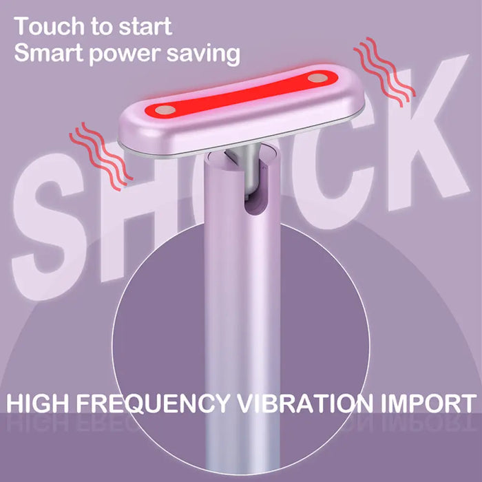 4 In 1 Ems Facial Wand Led Red Light Therapy Massage Tool