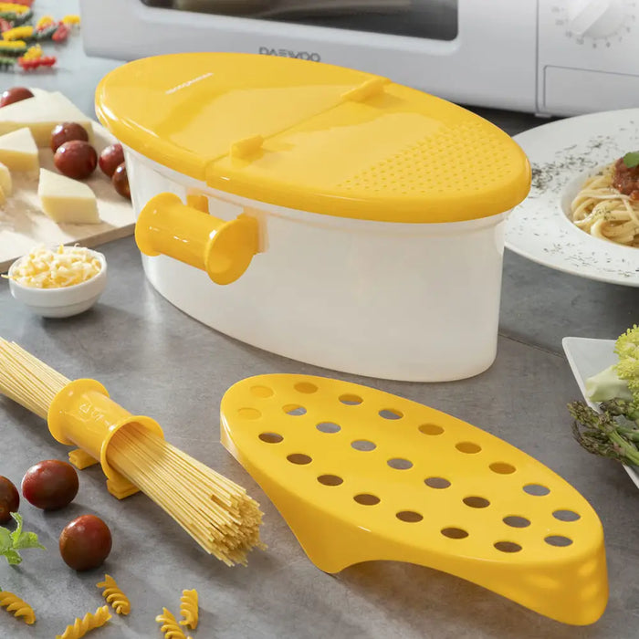 4-in-1 Microwave Pasta Cooker With Accessories And Recipes