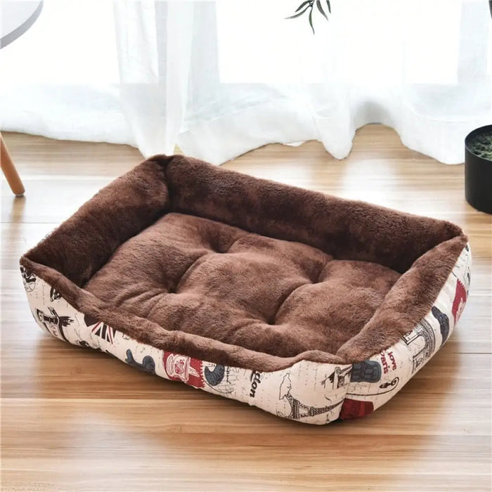 4 Colors Breathable Bite Resistant Soft Pet Sleeping Bed