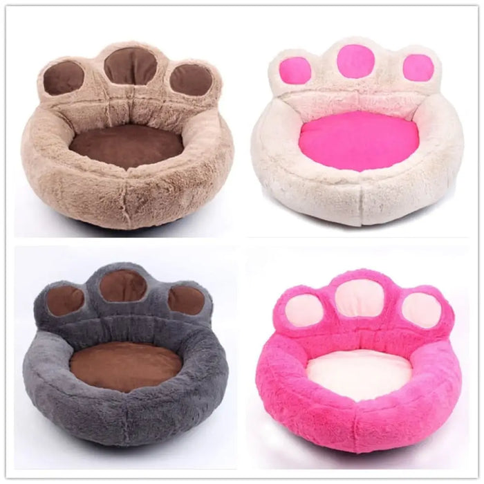 4 Colors Soft Warm Paw Shape Washable Wear Resistant Pet