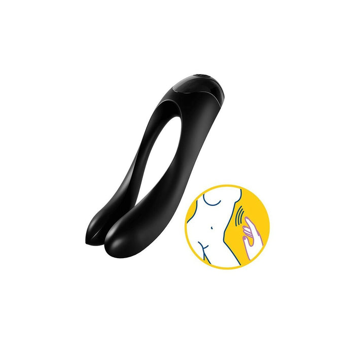 Couples Massager By Satisfyer Candy Cane Black