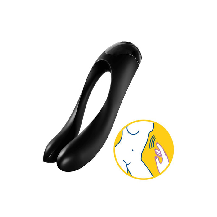 Couples Massager By Satisfyer Candy Cane Black