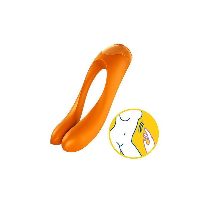 Couples Massager By Satisfyer Candy Cane Orange