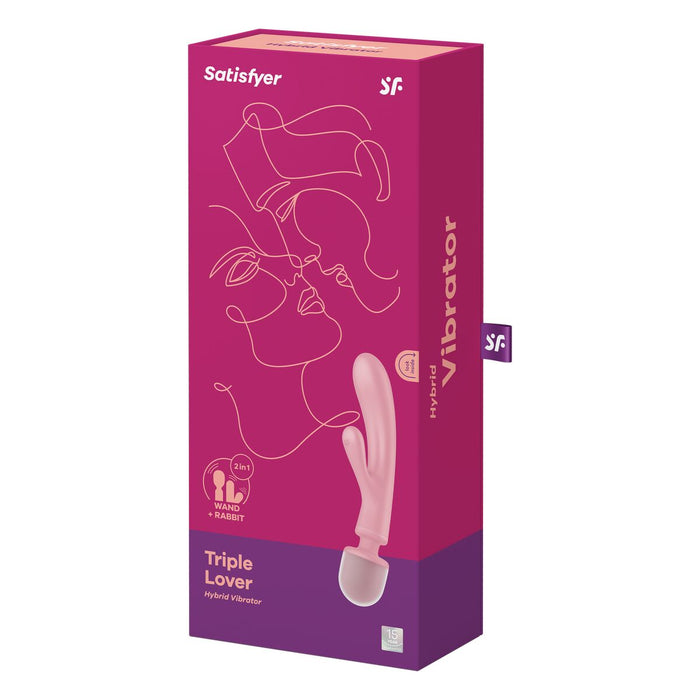 Dual Stimulation Vibe By Satisfyer Triple Lover Pink