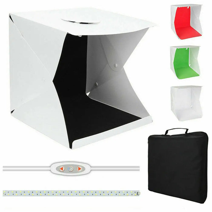 Vibe Geeks 40cm Light Foldable Photo Studio Portable Mini