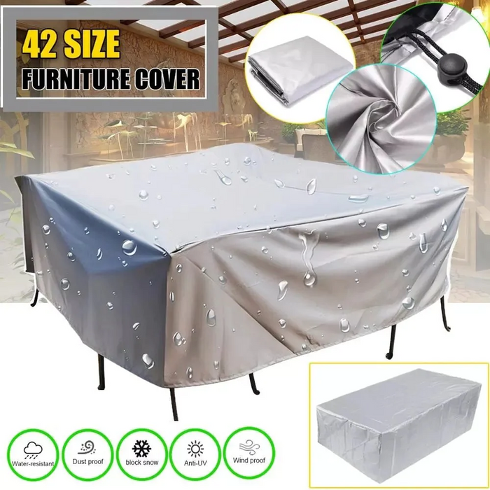 42 Sizes Waterproof cover outdoor patio garden furniture cover rain and snow chair cover sofa table and chair dust cover